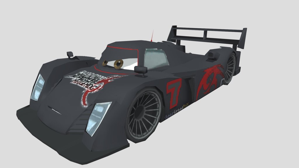 Shadow the hedgehog Pixar car