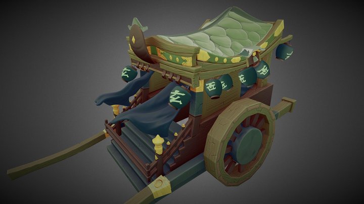 Ghostly Cart 3D Model