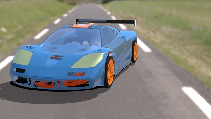 Mclaren F1 GT LMS 3D Model