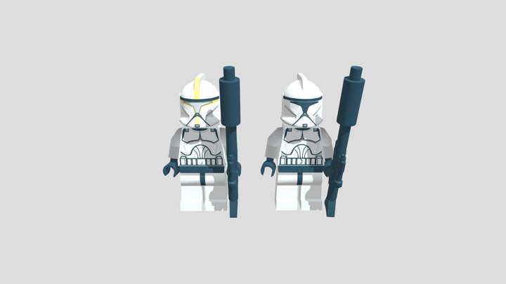 LEGO Star Wars Clones 3D Model