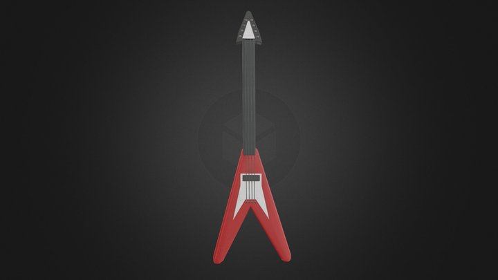 Bonnie's beta Guitar 2.0 (FNaF HW) – Kostenloses 3D-Modell STL