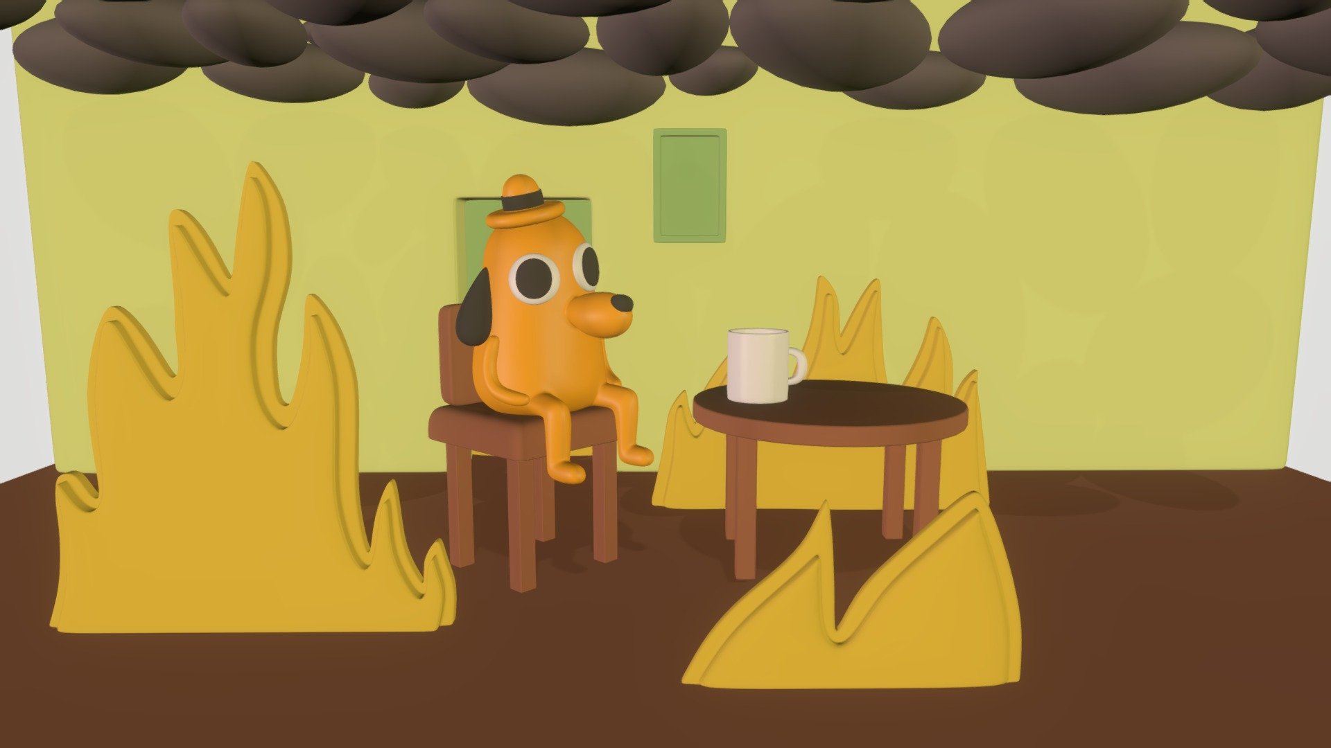 This is fine meme HD wallpapers  Pxfuel