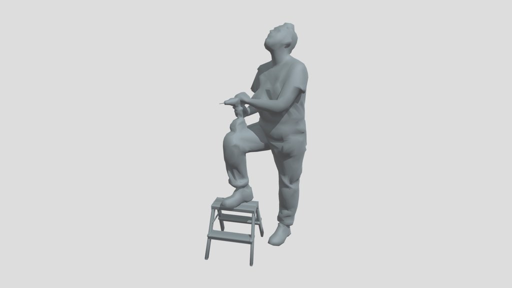 Lowpoly Construction Worker