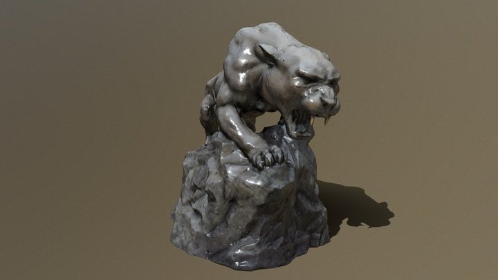 FIU Panther Statue 3D Model