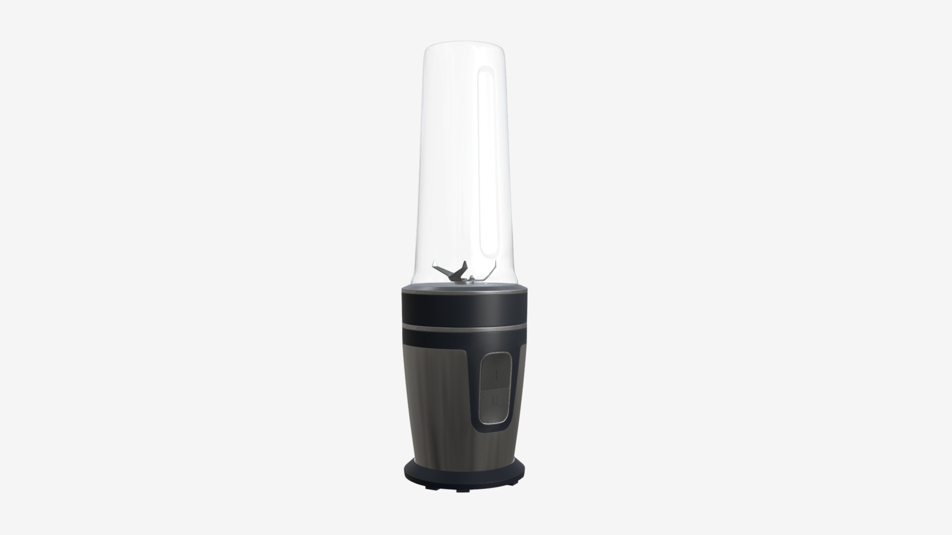 3D model single serve blender - This is a 3D model of the single serve blender. The 3D model is about a black cylindrical object.