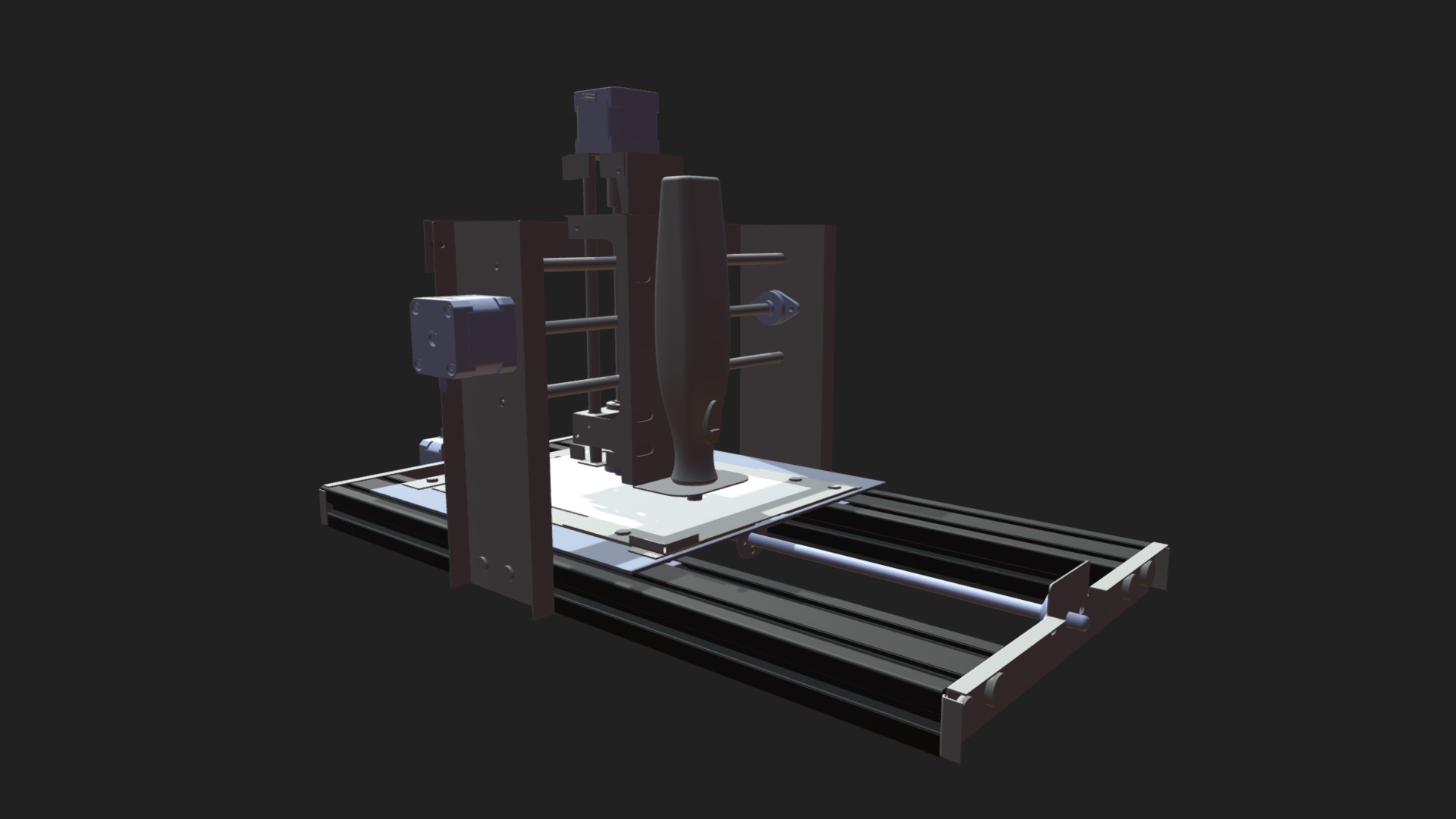 CNC Machine - 3D model by sjors [f35d084] - Sketchfab