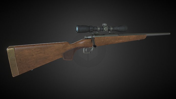 Remington 783 Jagdgewehr 3D Model