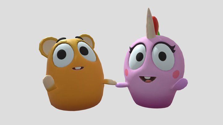 Squeak and Sugar 3D Model
