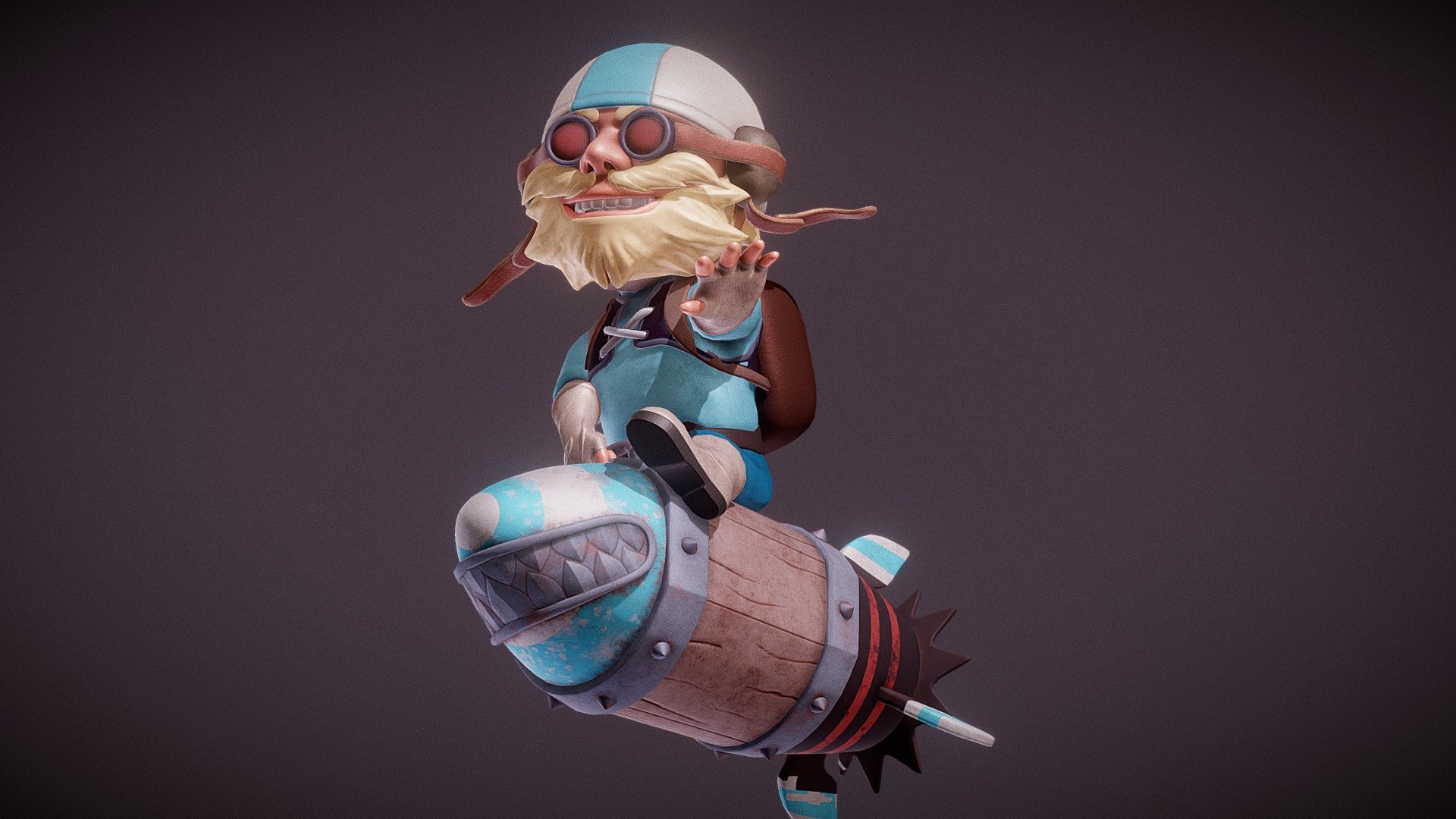 Rocket With Guy Posed - 3D model by KEWAG (@kewag.ch) [f35e001] - Sketchfab