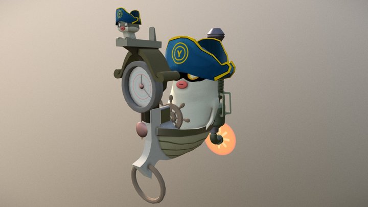 Ghost Pirate 3D Model