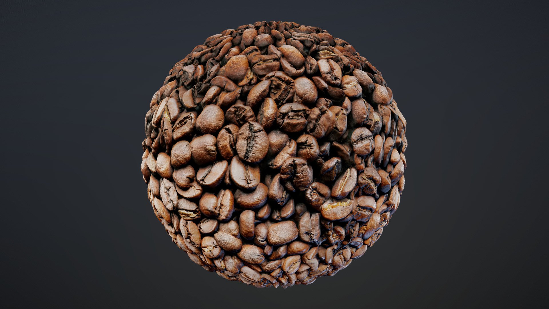 Coffee Beans Pbr Texture Buy Royalty Free 3d Model By Romullus