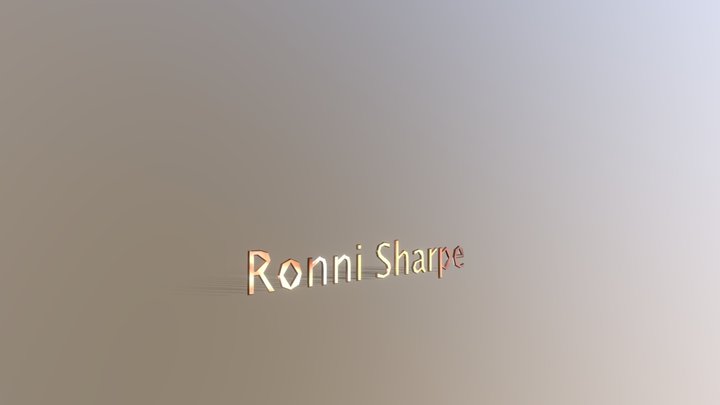 Ronni's signature 3D Model