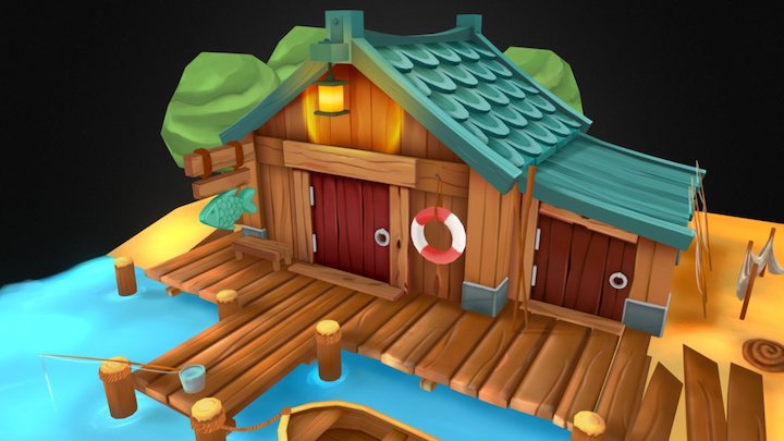 Fisherman's House 3D Model