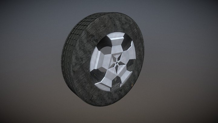 Car Wheel 3D Model