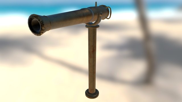 Ship cannon 3D Model