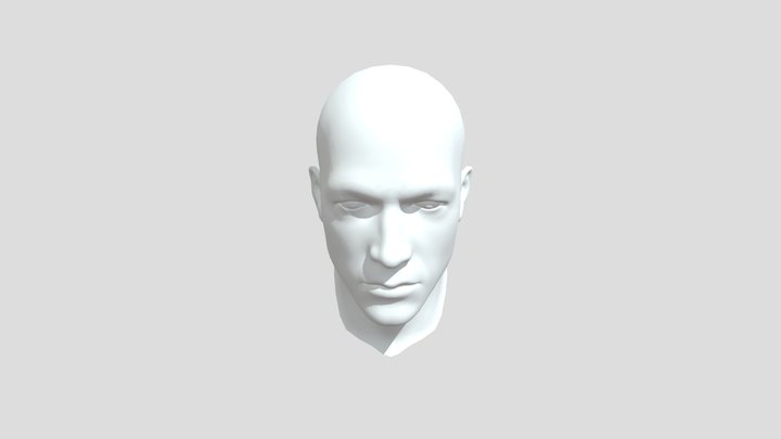 Male Head Sculpt 01 | 3D model