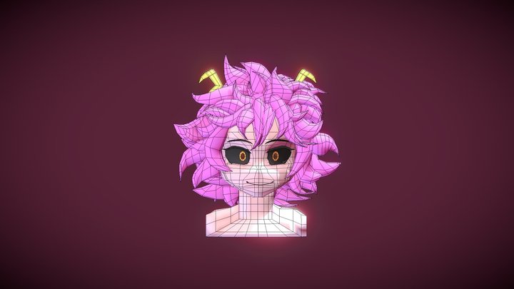 Mina_ Ashido_ Bust 3D Model