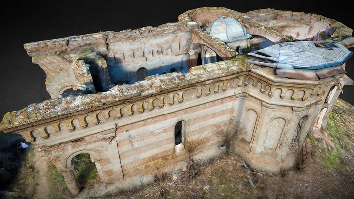 Abandoned Church ruins 3D Model