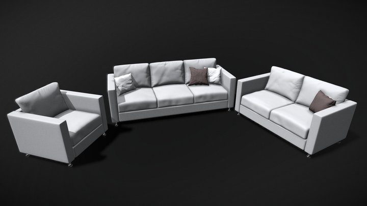 Couch/Sofa Set 3D Model