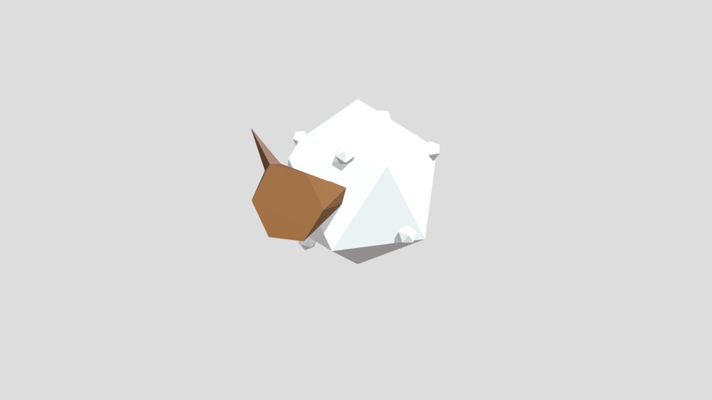 Low Poly Apple Tree Multicolor