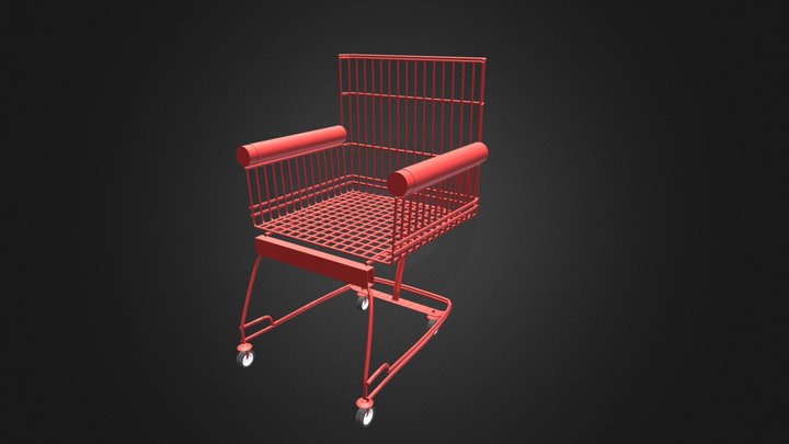 cart chair armchair 3D Model