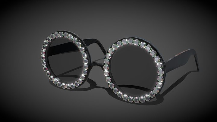 Diamond Sunglasses 3D Model