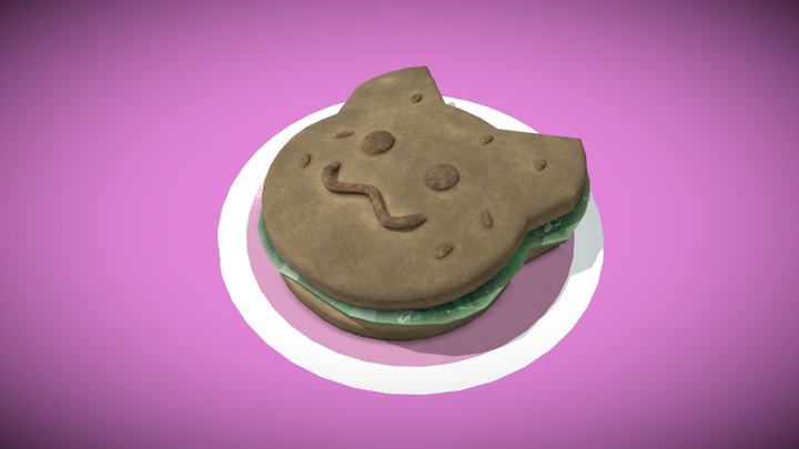 Cat sandwich 3D Model