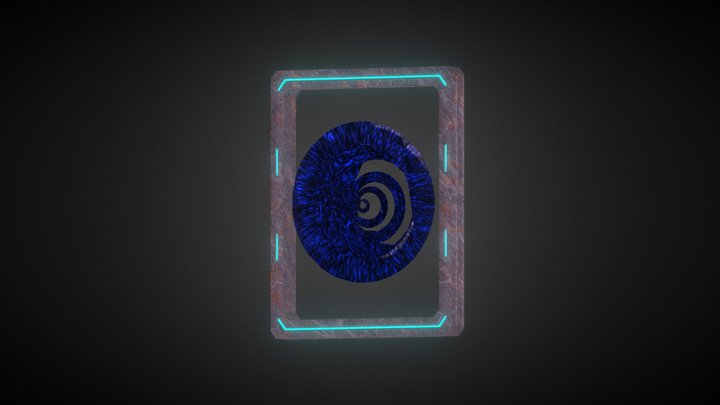 Futuristic Energy Gate 3D Model