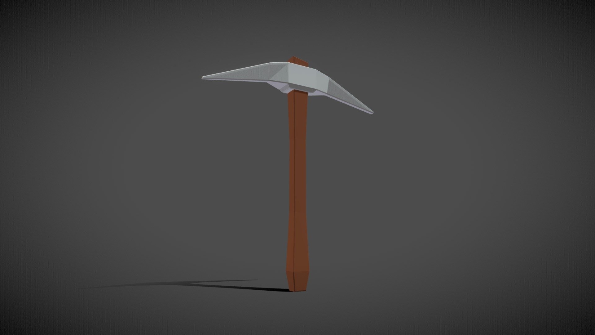 Low poly iron pickaxe - Download Free 3D model by Twistednc [f365f7c ...
