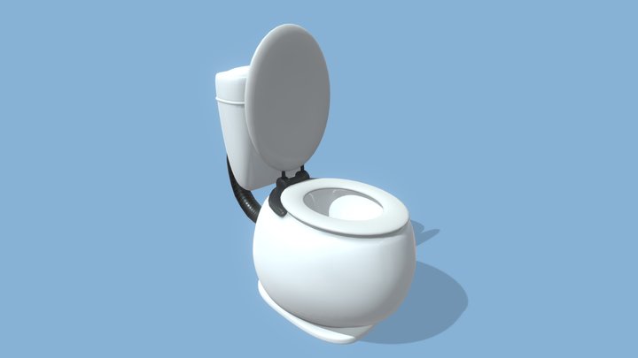 Portal Toilet 3D Model