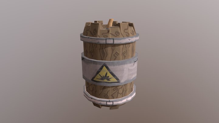 Barrel Remake Sketch Fab 3D Model