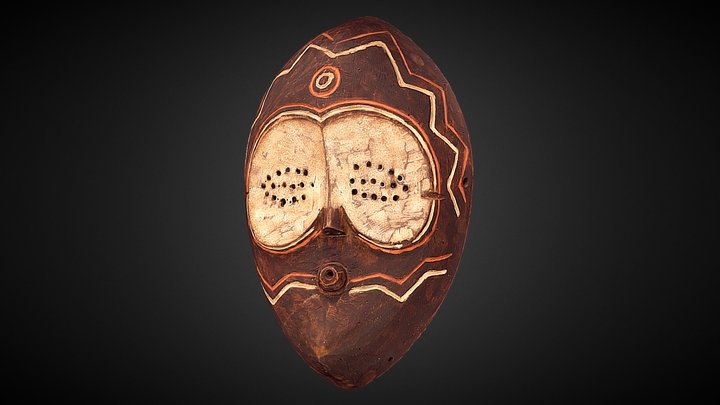 Ceremonial mask - Bembe people, Zaire 3D Model