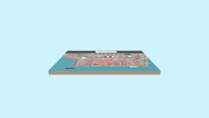 Port Barcelona FBX 3D Model