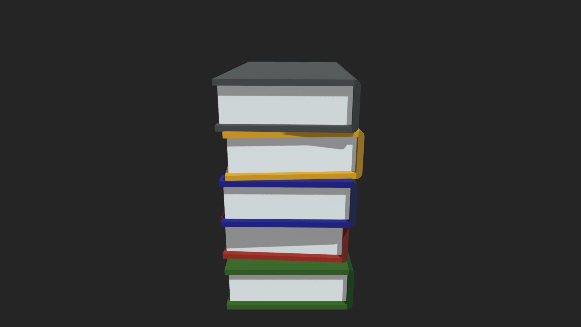 3D Book Stack Prop - Download Free 3D model by Justin Evans (@jevans ...