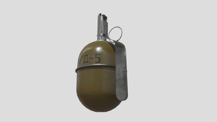 Soviet RGD-5 hand grenade 3D Model