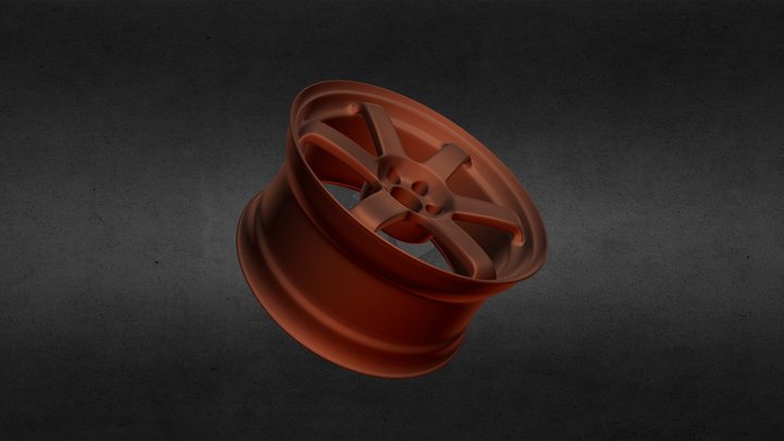 RAYS VOLKS TE37 Saga (Inspired) 3D Model