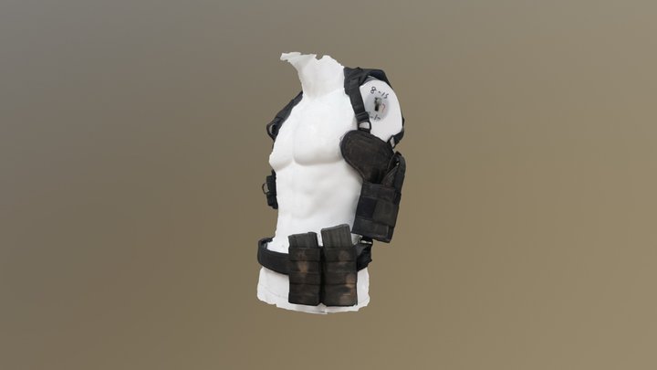 Apocalypse-Tac-Vest-On-Manakin 3D Model