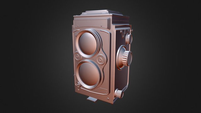 TLR Camera 3D Model