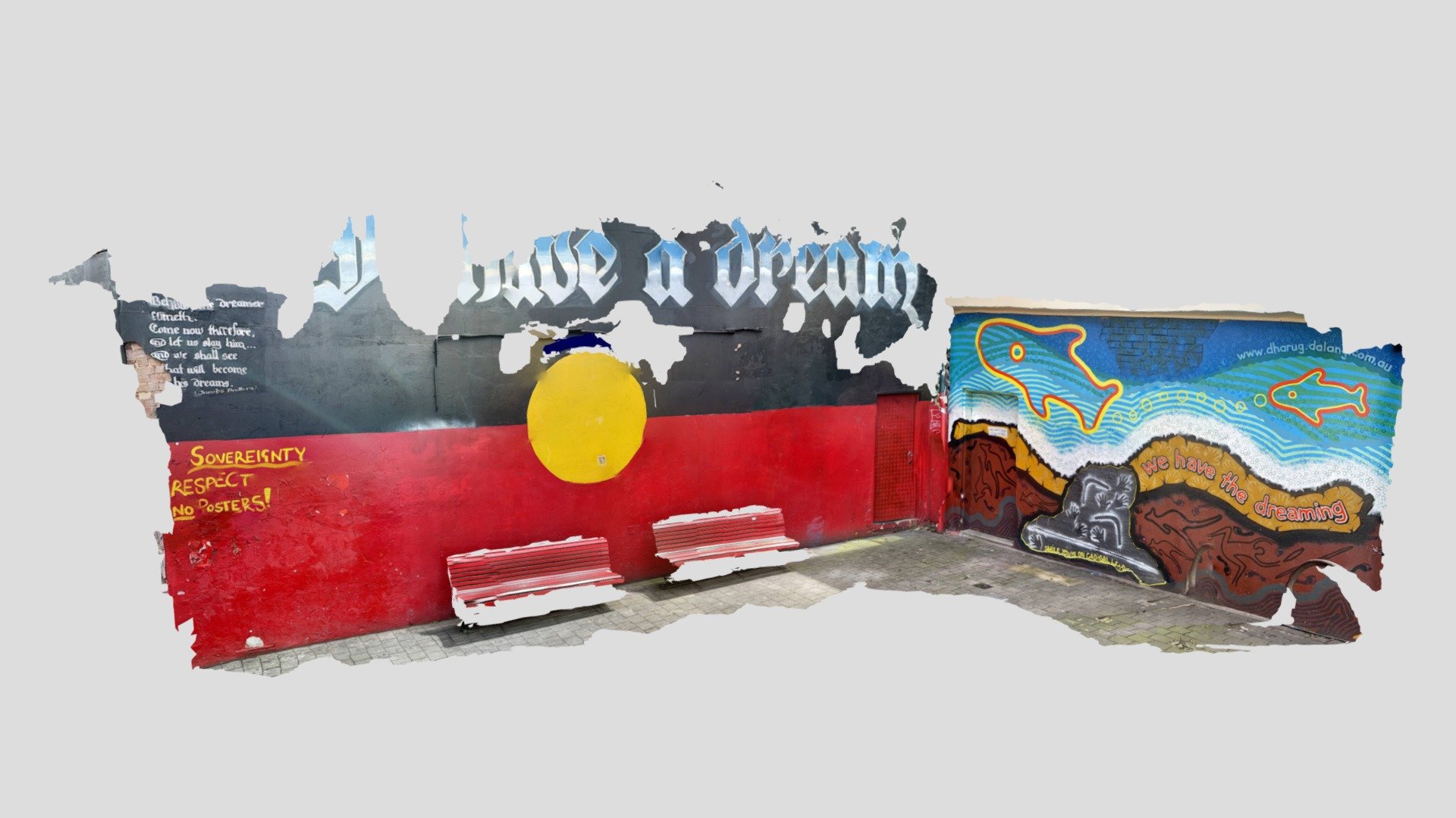 "I have a dream" Wall. Newton, Sydney, Australia