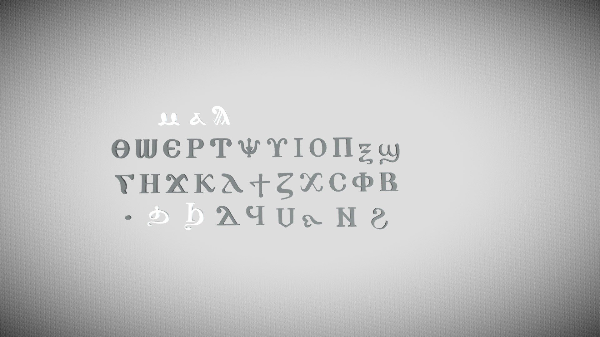 Coptic Font 3D