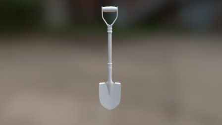 Shovel High Poly 3D Model