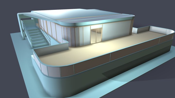 Futuristic House (1) 3D Model