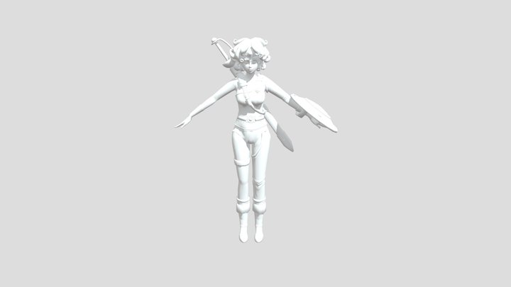 MMDモデル「女勇者」更新 3D Model