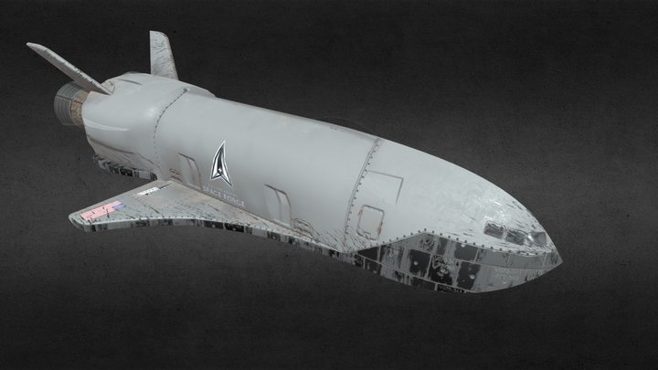 X37B - Military Shuttle 3D Model