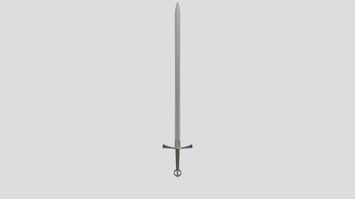 Steel Great Sword 3D Model