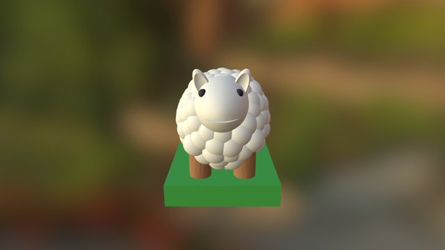 Sheep Minifigure 3D Model