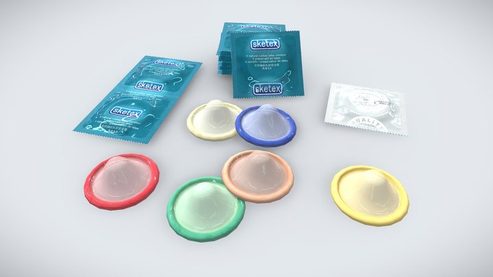 Latex Condoms Sketex [+SBS file] 3D Model