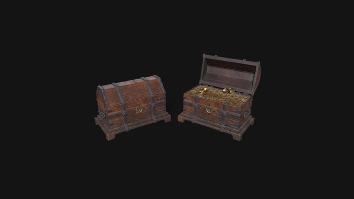Treasure Chest 3D Model