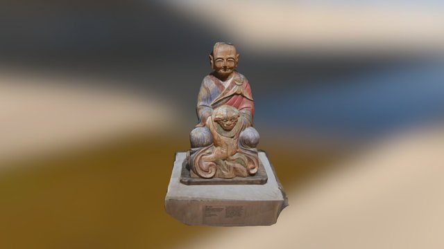 Monk And Tiger-exported 3D Model