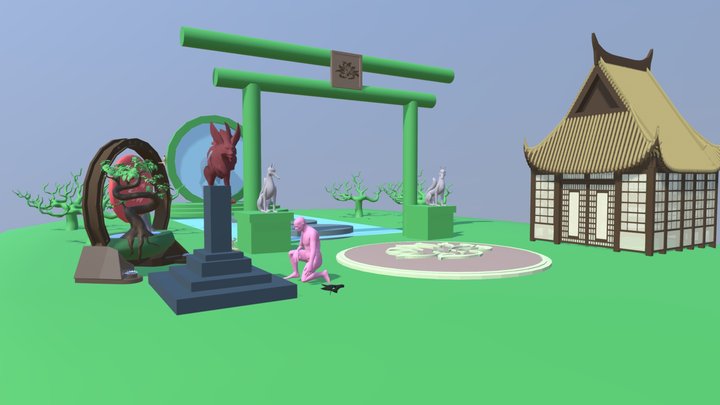 boceto DIORAMA 3D Model